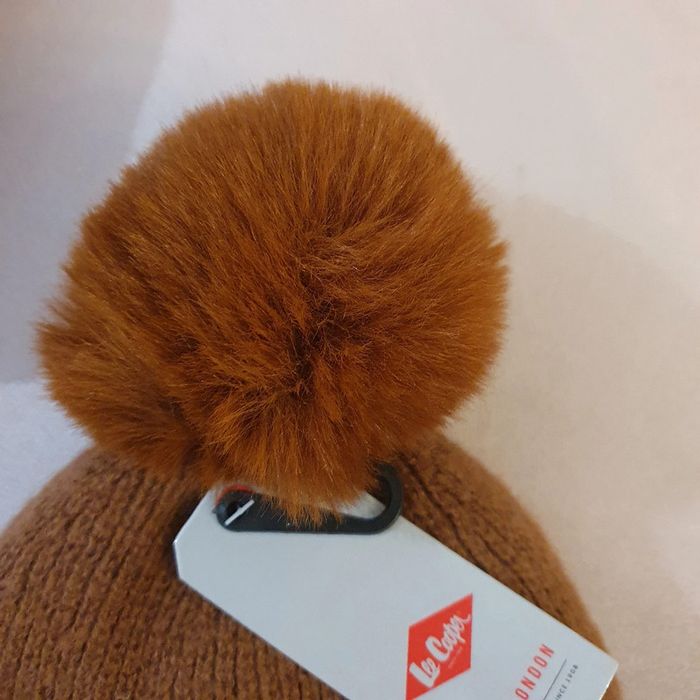 Bonnet adulte couleur Moka taille unique Lee Cooper - photo numéro 2