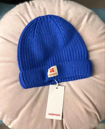 Bonnet en maille bleu roi Catimini bébé garçon - 6/12 mois