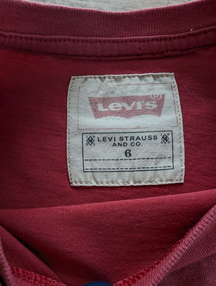 T-shirt Levi's Vintage rouge garçon 6 ans - photo numéro 2