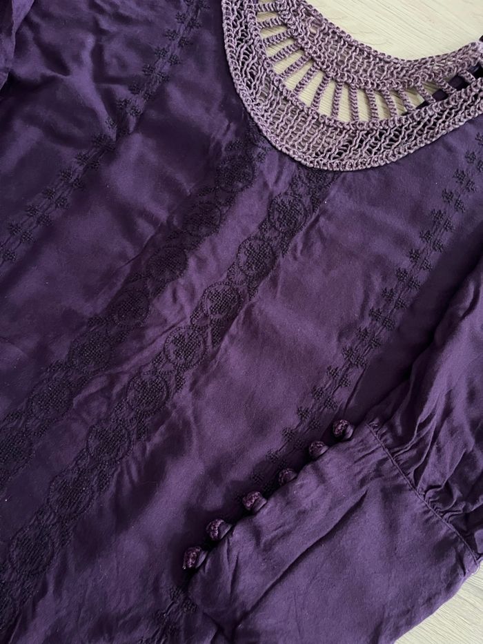 Haut violet femme - photo numéro 3