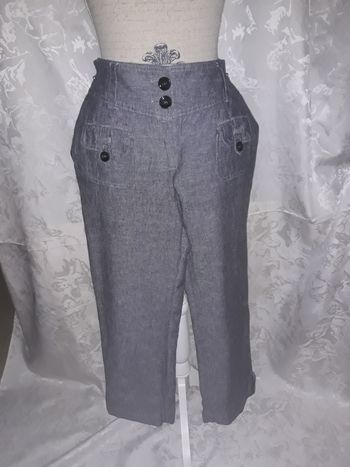 Faby27800 Pantalon femme "Camaïeu" couleur : bleu, gris chiné T 38