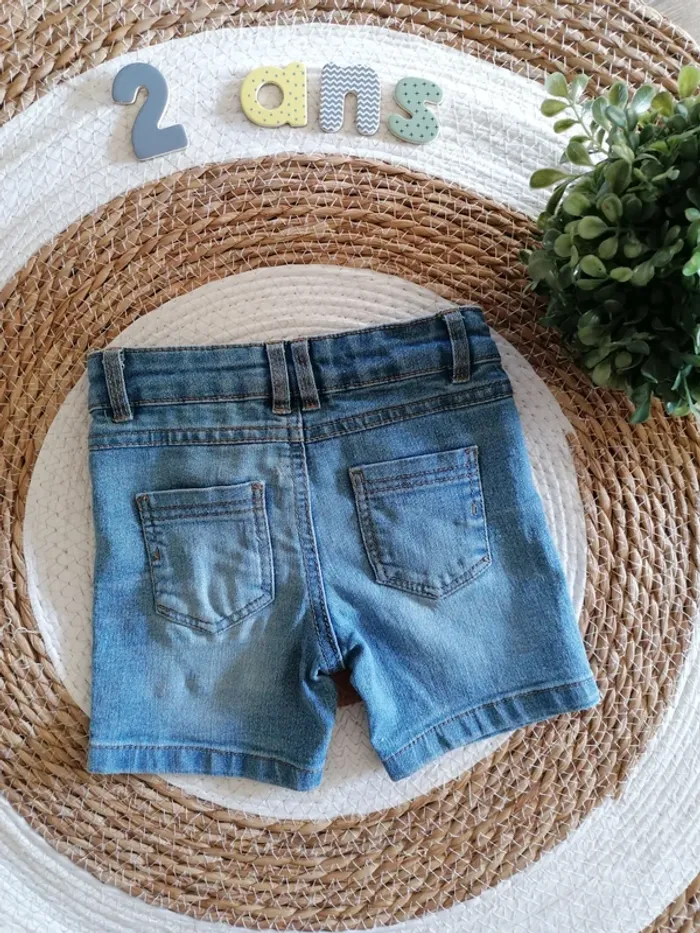 Short en jean - Vertbaudet - 2 ans - photo numéro 3