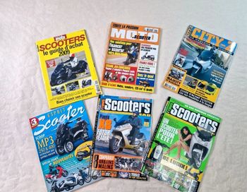 Magazine Presse Scooter Moto Lot de 6 Guide d'achat 2004-2009