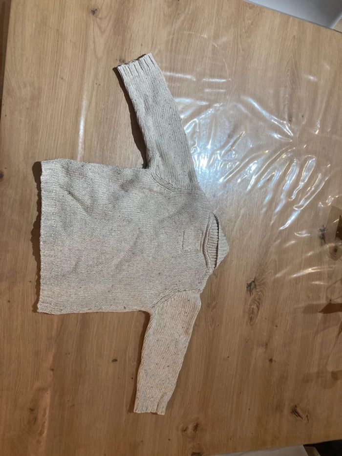 Gilet beige 18 mois marque DPAM - photo numéro 2