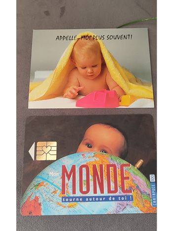 Lot de 2 cartes postales