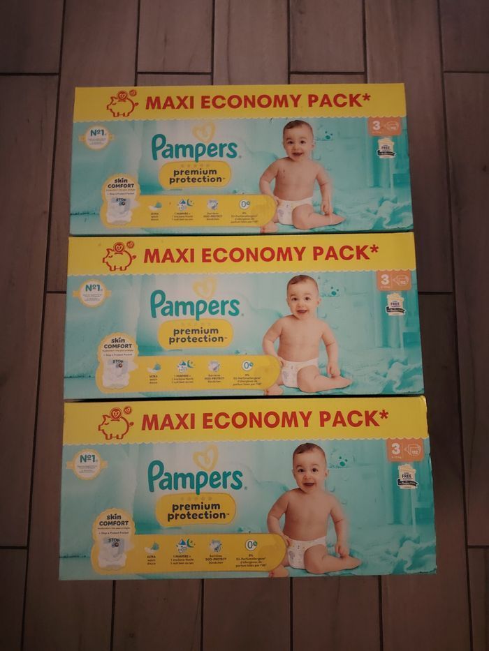 couches Pampers premium protection taille 3