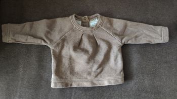 Pull marron foncé pailletté