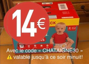 Couches pants Pampers baby dry taille 4