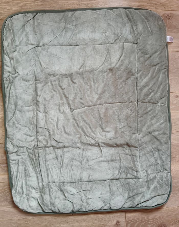 Tapis de jeu bébé mixte Hema kaki blanc animaux 102x82cm - photo numéro 4