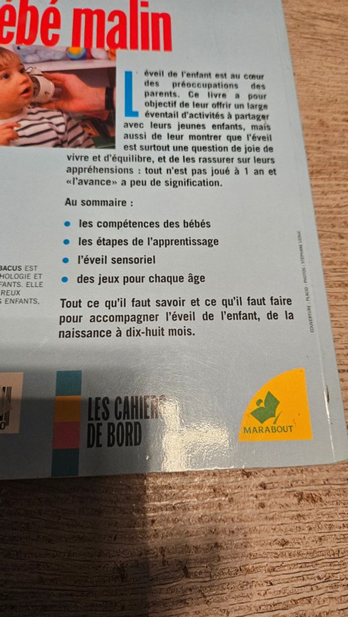 Livre puériculture Bébé malin, l éveil de l enfant, Anne Bacus - photo numéro 6