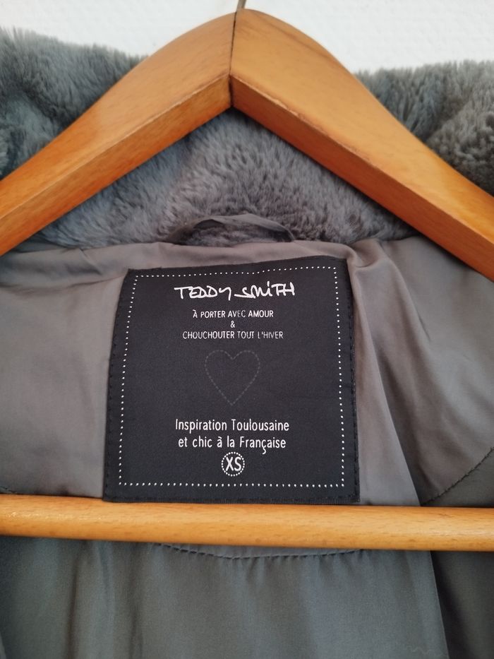 Doudoune Teddy Smith Blowy Kaki beluga pour femme taille XS - photo numéro 4