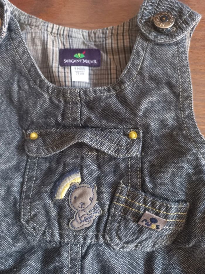 Salopette short sergent major 9mois - photo numéro 3