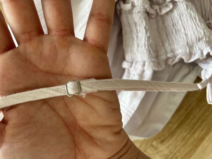 Robe à fines brides avec dos nu blanc - Taille S - Shein - photo numéro 4