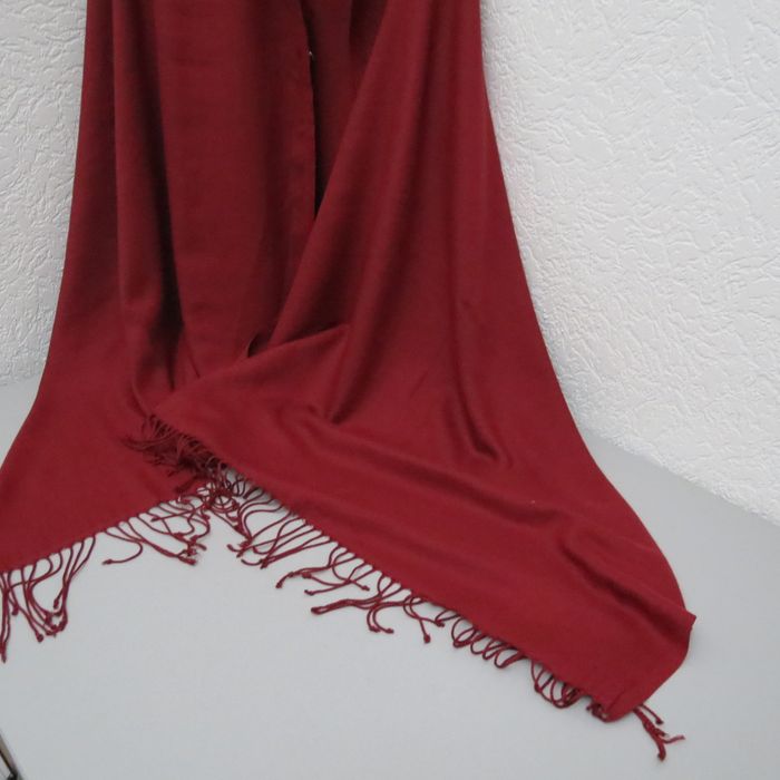 Grande étole / châle bordeaux – 2 m x 80 cm - photo numéro 2
