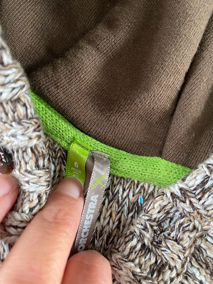 Pull à capuche épais Orchestra - 6 mois - photo numéro 5