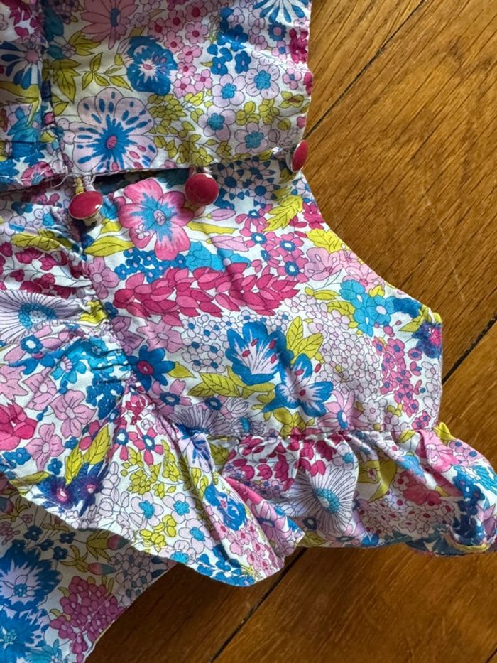 Magnifique blouse jacadi Liberty fille 3 ans parfait état - photo numéro 3