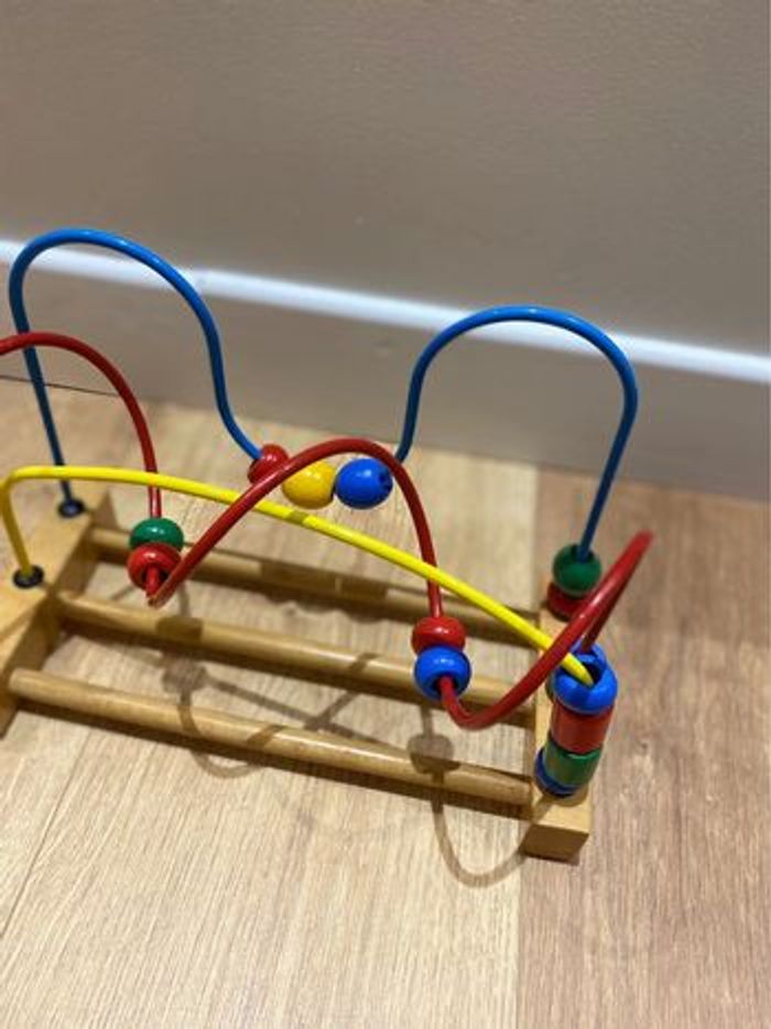 Jeux bois labyrinthe à perles - photo numéro 2