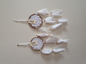 Lot de 2 attrapes rêves blanc petit Diamètre 12 cm Neufs