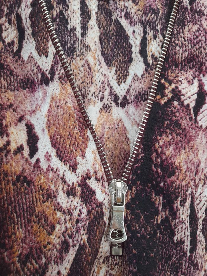 Chemise ton violet beige - photo numéro 3