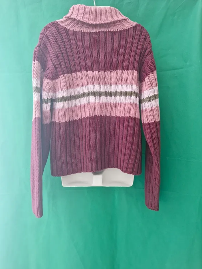 Pull col roulé rayé 6 ans 114 cm Sucre d’Orge - photo numéro 4