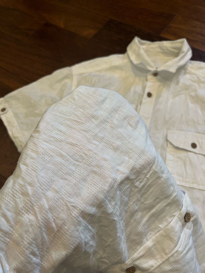 chemise manches courtes blanche armand thiery taille S - photo numéro 8