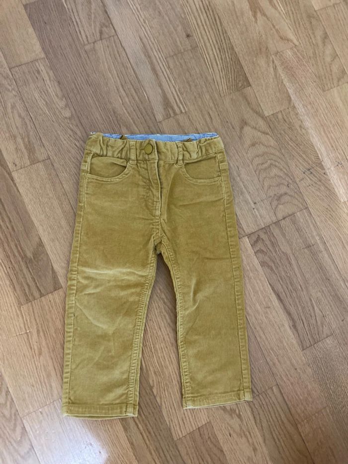 Pantalon velours moutarde Jacadi