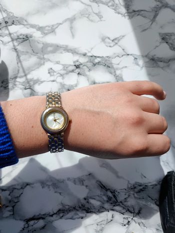 Montre vintage argent et doré