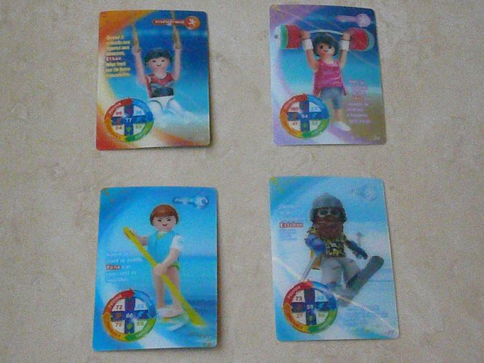 Lot de 2 cartes 3D Playmobil