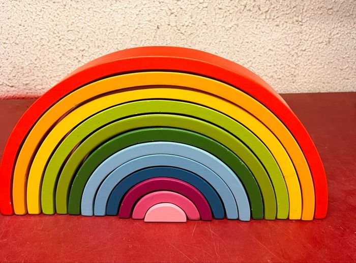 Jouet Arc en ciel bois - photo numéro 2