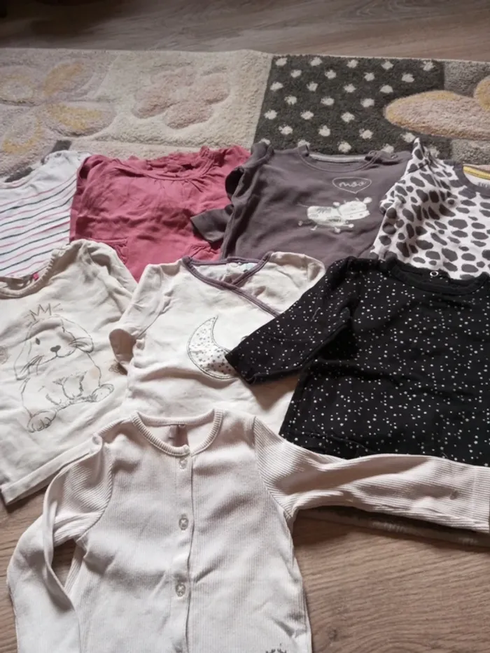 Lot tee shirt shirt fille - photo numéro 3