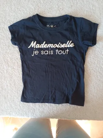 Tee shirt mademoiselle je sais tout