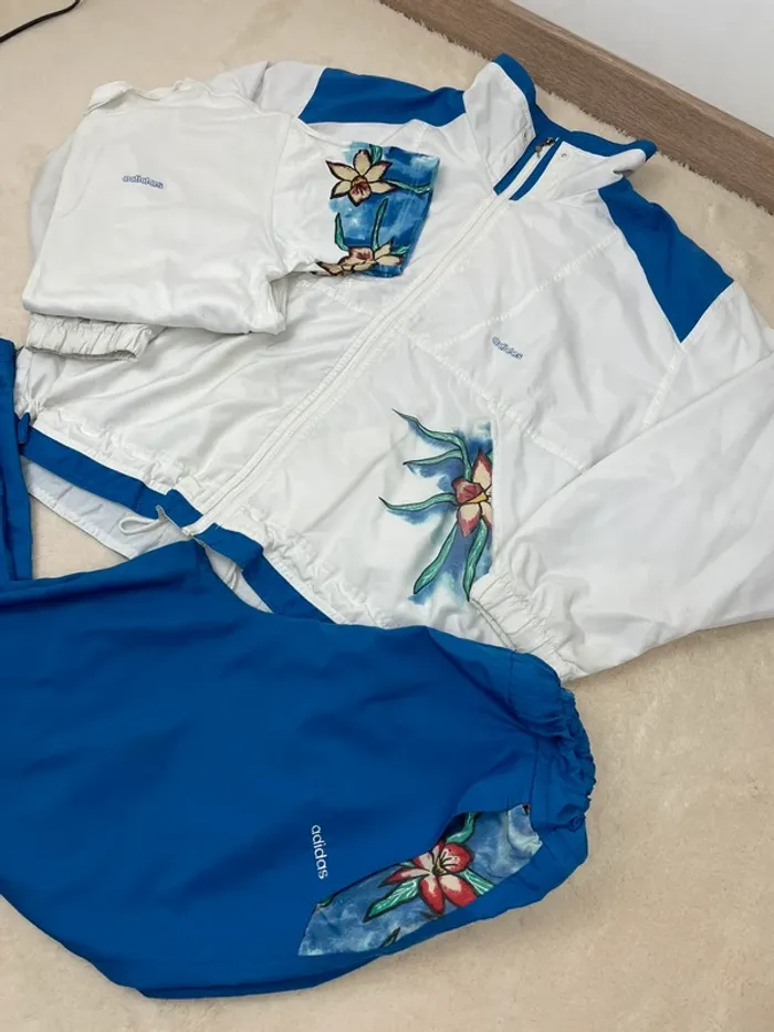 Ensemble Survêtement Tracksuit Adidas Steffi Graf Tennis très Rare 80’s - photo numéro 2