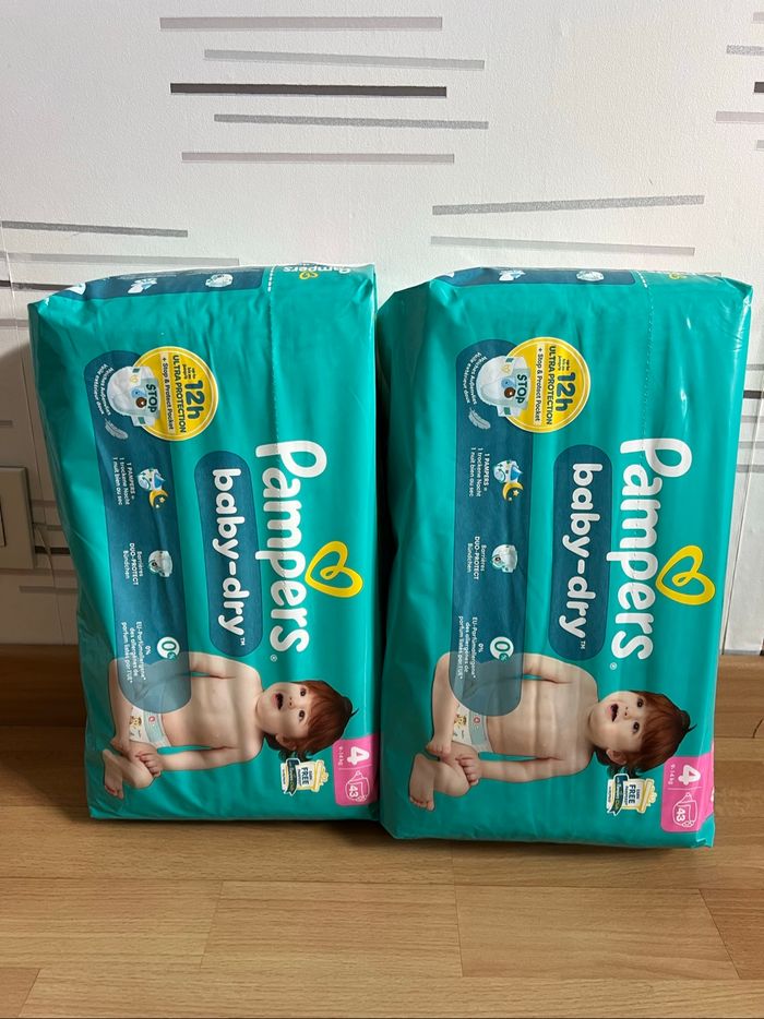 Couche Pampers Baby-dry taille 4 9-14kg 43 couches Neuf - photo numéro 3