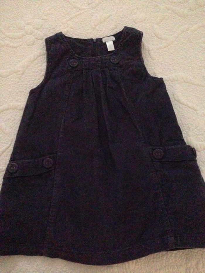 Robe chasuble bleu marine