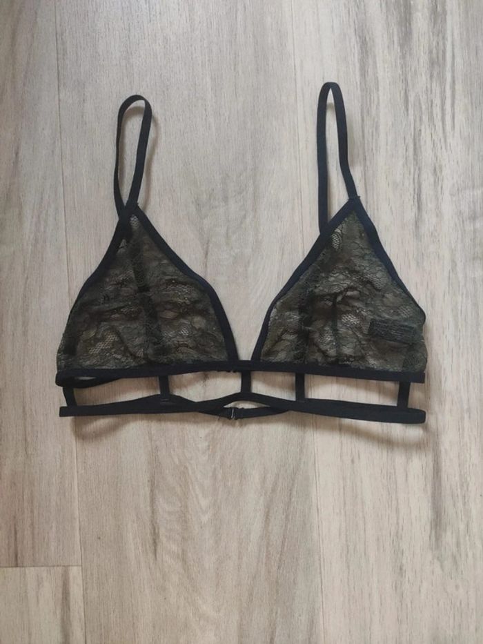 Undiz soutien-gorge dentelle kaki L