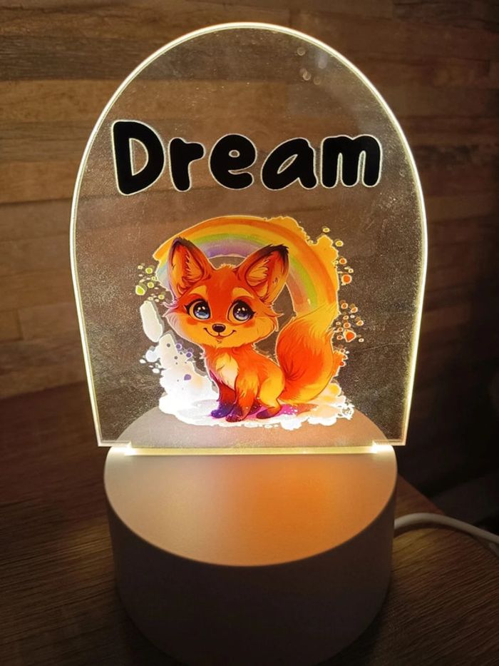 Veilleuse enfant thème renard "dream"