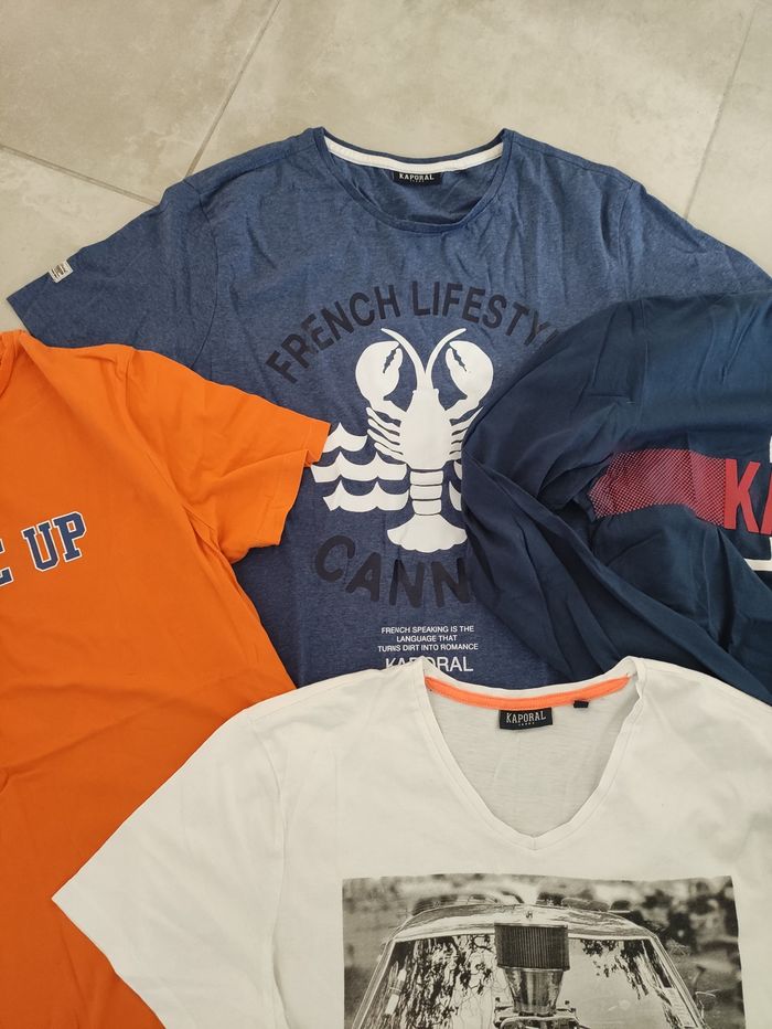 Lot 5 tee shirt Kaporal - photo numéro 2
