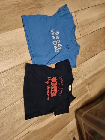 Lot de 2 t-shirts manches courtes 9 mois