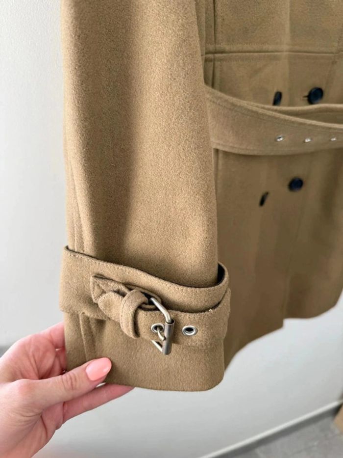 Manteau The Kooples long en laine et nylon taille 38 parfait état - photo numéro 4