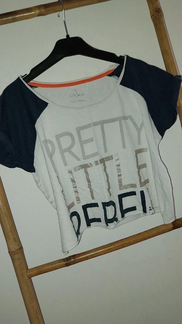 Tshirt court/ croptop Kookai 14 ans Très bon etat - photo numéro 2