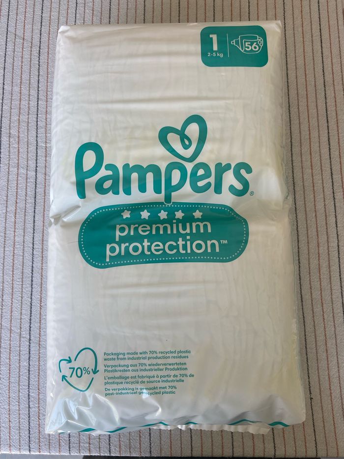 Couches taille 1 Pampers x56