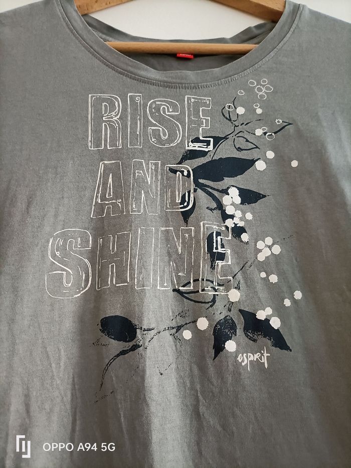 T shirt gris manche courte - photo numéro 2