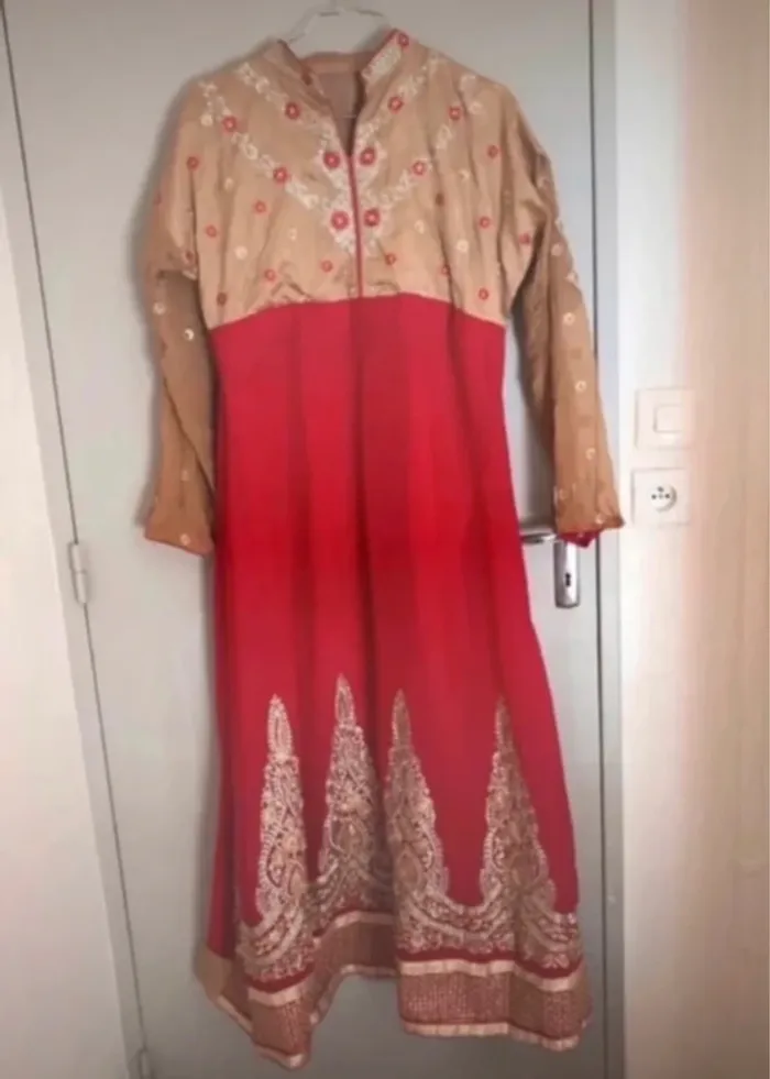 Ensemble robe pakistanaise indienne 3 pièces type Bollywood - photo numéro 3