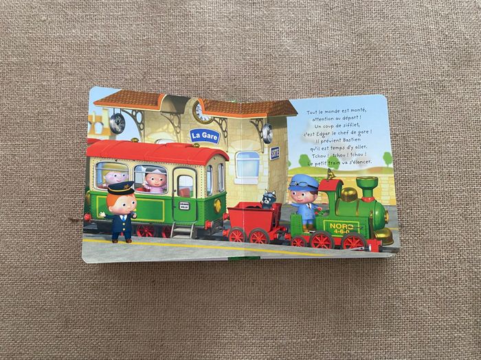 Livre Le train de Bastien P'tit Garçon Fleurus - photo numéro 2