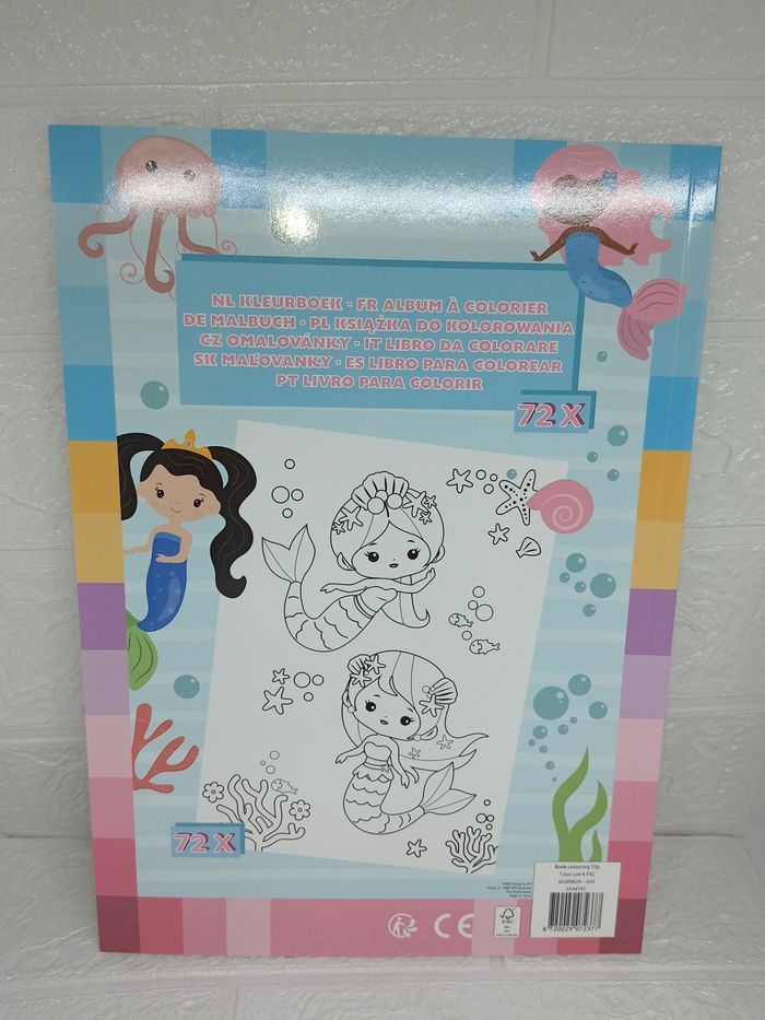 Livre de coloriage thème aquatique sirène - photo numéro 3