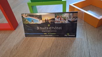 3 nuit d'hôtel avec Day Dreams