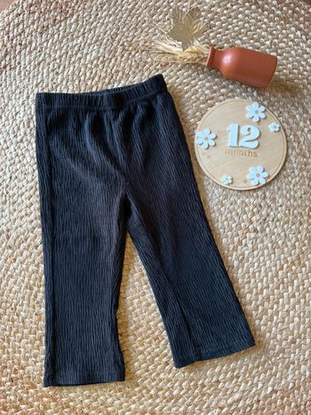 Pantalon velours noir - taille 12 mois