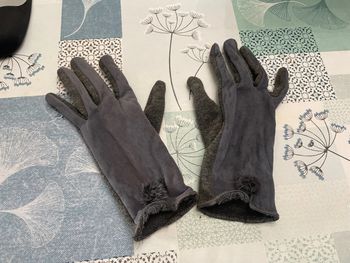 Paire de gants gris femme