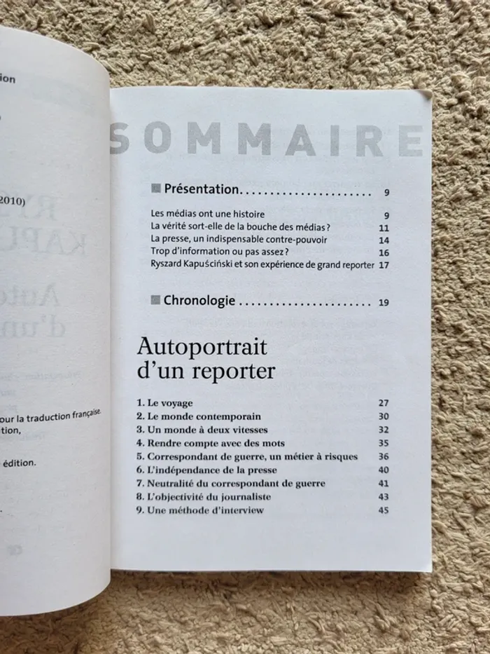 Livre "Autoportrait d'un reporter" de Kapuściński - Étonnants classiques - photo numéro 5