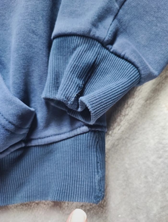 Sweat à capuche bleu marine taille M Cabaneli - photo numéro 6